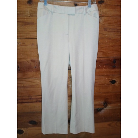 Brooks Brothers 346 Lucia Fit Wide Leg Khaki Chino Pants Women's Size 6‎ Viscose - Picture 1 of 7